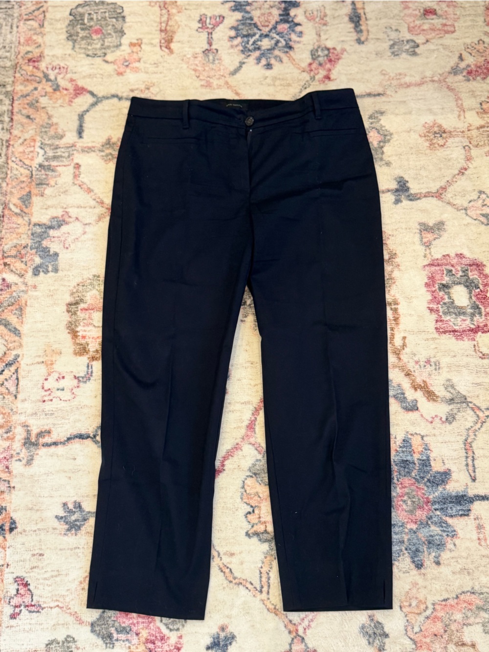 Ann Taylor Black Straight-Leg Dress Pants